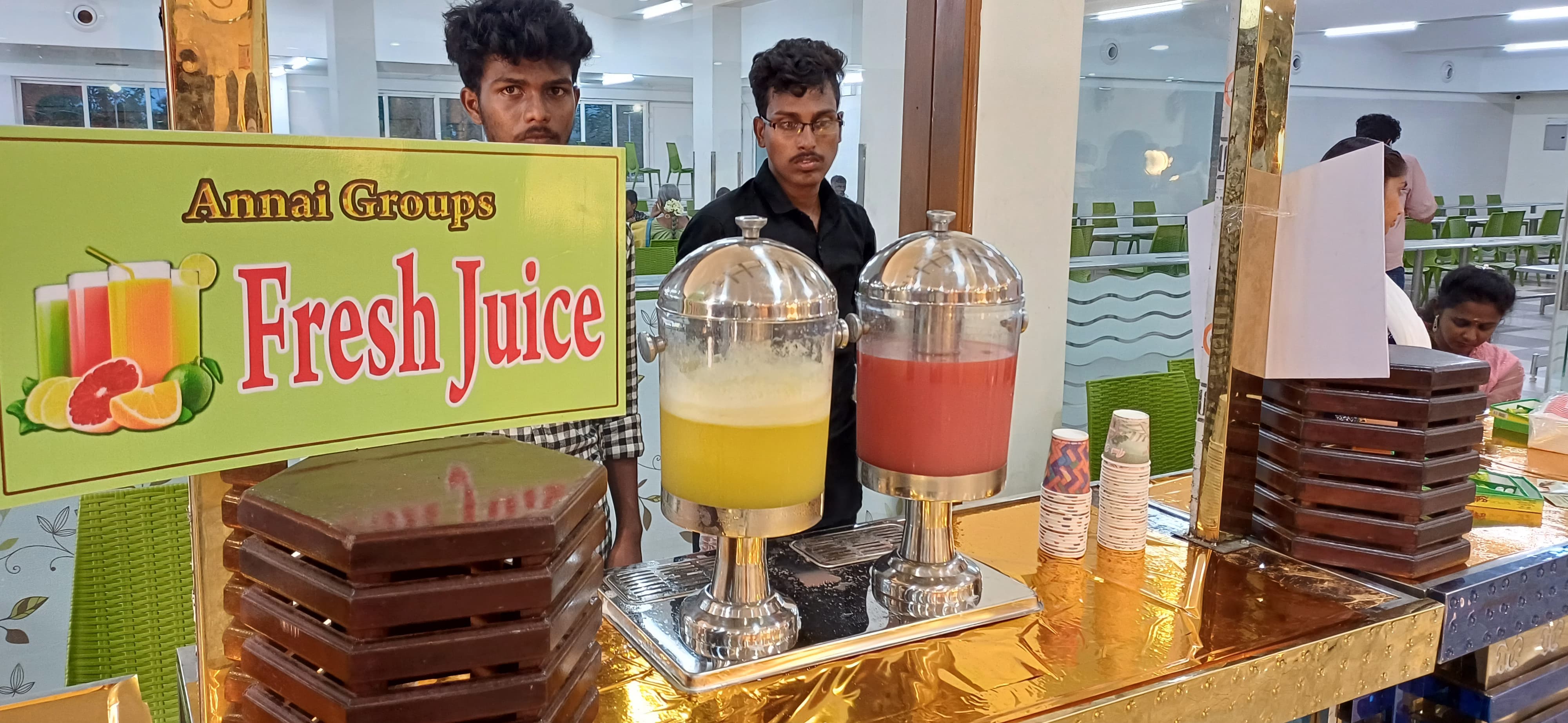 Fresh Juice and Ice Cream Stall
